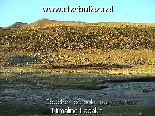 légende: Coucher de soleil sur Nimaling Ladakh
qualityCode=raw
sizeCode=half

Données de l'image originale:
Taille originale: 193850 bytes
Temps d'exposition: 1/50 s
Diaph: f/240/100
Heure de prise de vue: 2002:06:27 19:20:04
Flash: non
Focale: 42/10 mm
